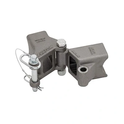Image of Fulton Fold Away Weld On Hinge Kit, 2 x 3 Inch Trailer Beam, Raw Finish, Holds up to 5000 Pound