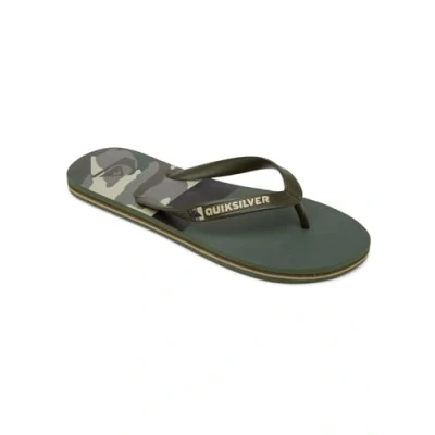 Image of Quiksilver Men&#039;s Molokai Panel Flip Flop, Green/Black/Green, 5 UK