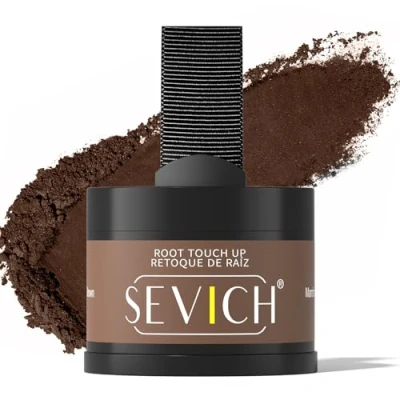 Image of Sevich Hairline Powder，Instantly Conceals Hair Loss, Root Touch Up Powder, Shadow Toppers for Women &amp; Men, Thinning Gray Hair, Windproof Sweatproof,Brown