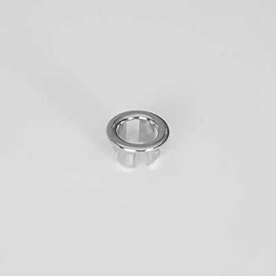 Image of Milano Modern Bathroom Basin Sink Round Overflow Ring Chrome