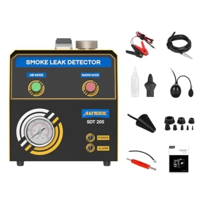 Image of AUTOOL SDT205 Automotive Smoke Machine 12V Car Pipe System Leak Detector Fuel Leakage Diagnostic Tester for Car, Motorcycle, Truck and More