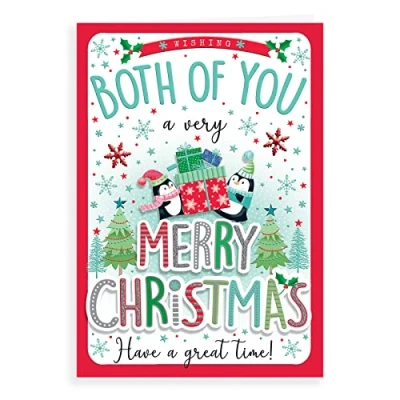 Image of Regal Publishing Modern Christmas Card to Both of You 9 x 6 inches, C85466
