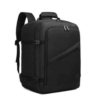 Image of Kono Cabin Bag 45x36x20CM Underseat Carry on Travel Backpack Size 30L Backpacks(Black)