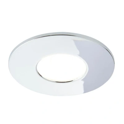 Image of Spa Rhom LED Fire Rated Downlight 8W Dimmable IP65 Tri Colour CCT Chrome
