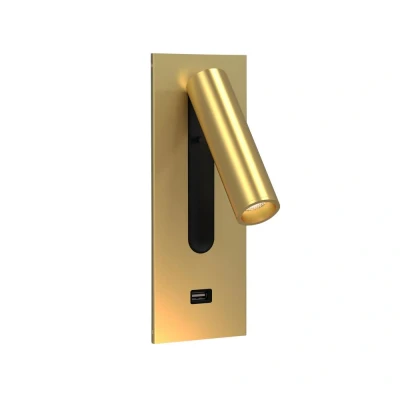 Image of Fuse 3 USB Matt Gold Reading Light Astro