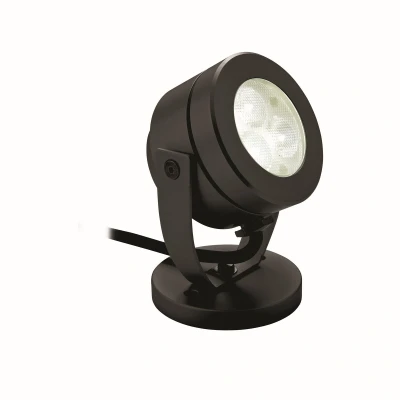 Image of Waterproof LED 3 Light Wall &amp; Spike Spot Black IP68
