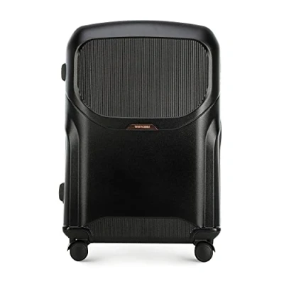 Image of WITTCHEN Cube line Large Suitcase Geometric Textured ABS Telescopic Handle Combination Lock 4 Wheels Size L Black