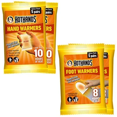 Image of Hot Hands Hand Warmers (10 Pairs) &amp; Foot