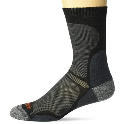 Image of 1 Pair Black Ultra Light Trail Enduro Wool Socks Men&#039;s 9 11.5 Mens Bridgedale