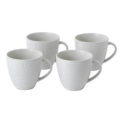 Image of Royal Doulton Gordon Ramsay Maze Grill 40034482 Mug 375ml Set of 4 White, Stoneware