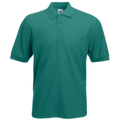 Image of Fruit of the Loom Men&#039;s 65/35 Polo Shirt, Emerald, XX Large