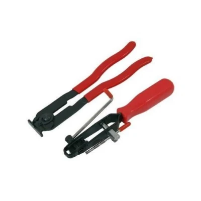 Image of Neilsen CT2997 2PC CV BOOT CLAMP PLIERS CRIMPS FLATTENS EAR TYPE CLAMPS JOINT BOOTS 2 PIECE,Red