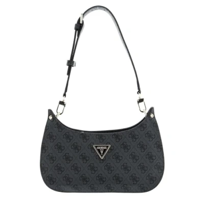 Image of Guess Meridian Handbag, Women&#039;s, Size: One Size, Coal logo