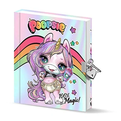 Image of Karactermania Poopsie Slime Surprise Lock and Key Diary, 00112