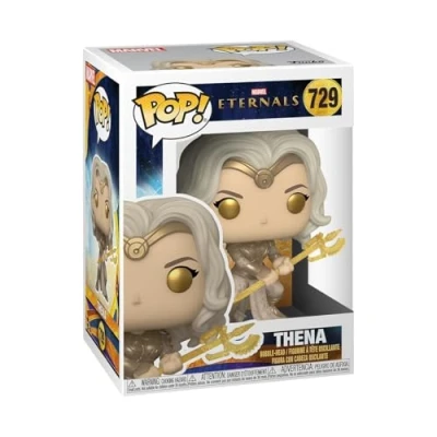 Image of Funko POP! Marvel: Eternals Thena the Collectable Vinyl Figure Gift Idea Official Merchandise Toys for Kids &amp; Adults Movies Fans Model Collectors and Display