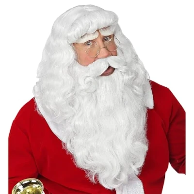 Image of WIDMANN 46943 Santa Wig Beard and Moustache, White