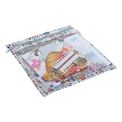 Image of Hobby Gift Flat Project Pouch Needlecraft Papercraft Greeting Cards Storage Secure Waterproof, Sewing Notions, 1 x 30 29.5cm
