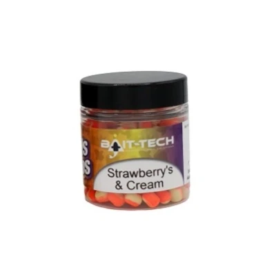 Image of Bait Tech Duo Colour Criticals Wafter Strawberry Cream 5mm (50ml) Wafters