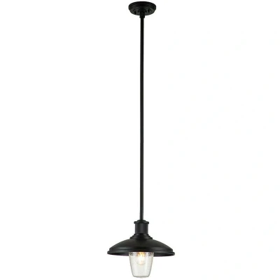 Image of Kichler Allenbury Outdoor Pendant Ceiling Light Textured Black, IP44