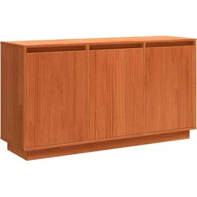 Image of vidaXL Sideboard with Storage Door Brown Solid Pine wood