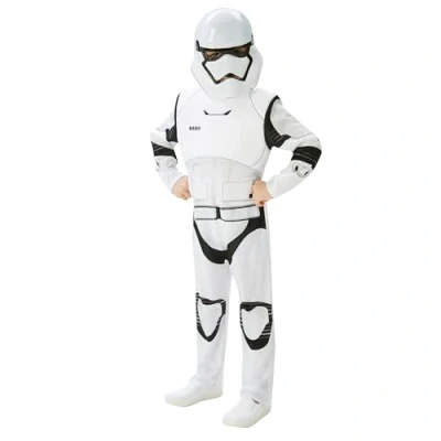 Image of Rubie&#039;s Official Child Star Wars Stormtrooper Deluxe Costume Large 7 8 years, White