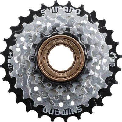Image of Shimano 6 Speed Bicycle Freewheel Replacement Cluster MF TZ510 14 28 EMFTZ5106428CP