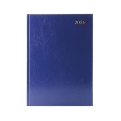 Image of 5 Star Desk Diary Day Per Page Appointment A4 Blue 2026 KFA41ABU26