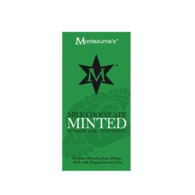 Image of Montezuma 68852 Milk Chocolate Minted with Crunchy Peppermint 100g