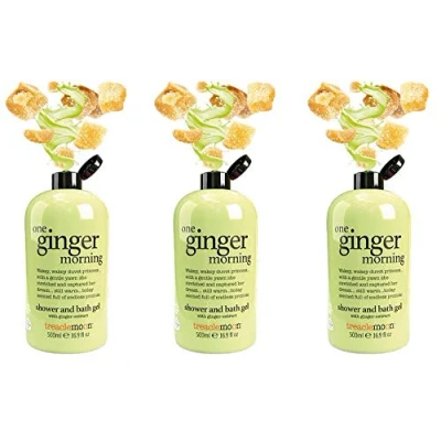 Image of Treacle Moon One Ginger Morning Shower &amp; Bath Gel 500ml, Pack of 3
