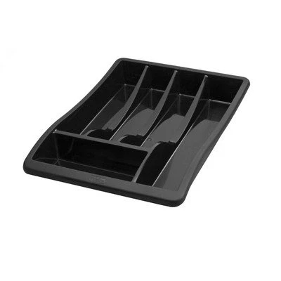 Image of Brilliant Whitefurze Black Plastic Cutlery Tray [E89784] Cleva G7 Edition