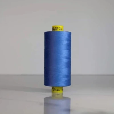 Image of Gutermann Mara 120 All Purpose Polyester Sewing Thread 1000m Spool, UV Resistant, Silky Shine, Tear &amp; Abrasion Resistant Perfect for Machines or Hand Sewing/Colour 2246
