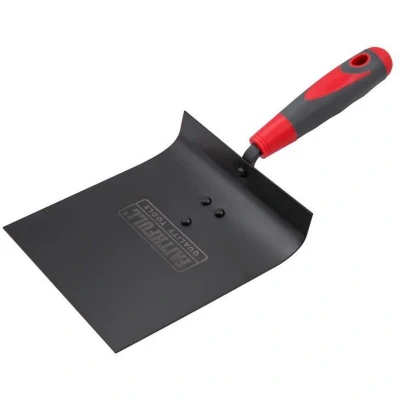 Image of Faithfull SGTHARL Soft Grip Harling Trowel, 6.5" x 6.5 ", Schwarz