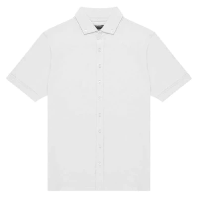 Image of French Connection Pique Oxford Shirt X Large (White)