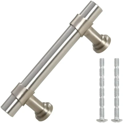 Image of vidaXL Cabinet Handles 10 pcs Silver 64 mm Stainless Steel