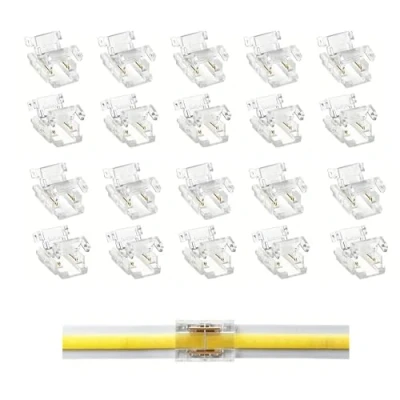 Image of TOKERU LED Strip Connector, 20 Pack, 8mm, 2 Pin (Strip to （COB), 8mm