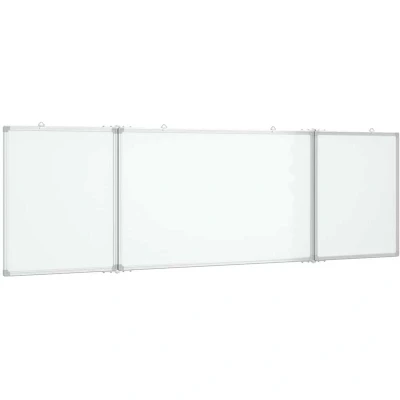 Image of vidaXL Magnetic Whiteboard Foldable 160x60x1.7 cm Aluminium