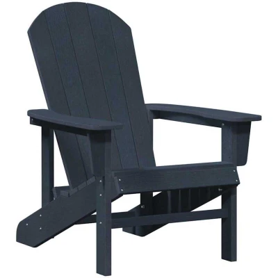 Image of vidaXL Adirondack Chair Navy Blue 74x82x91 cm HDPE