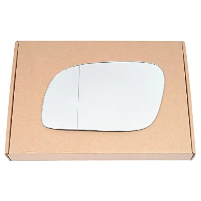 Image of Less4spares Wing Mirror Glass Left Compatible with VW Touran 2003 2009 STICK ON Passenger Near Side Blind Spot