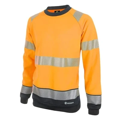 Image of Hivis Two Tone Sweatshirt Orange / Black 3XL
