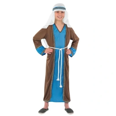 Image of Fun Shack Kids Joseph Nativity Costume Kids, Shepherd Boys, Small