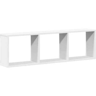 Image of vidaXL Wall Cabinet 100x16x30 cm White Engineered Wood