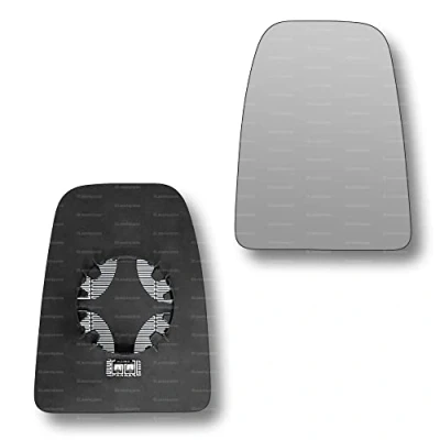 Image of Less4spares Replacement Wing Mirror Glass Right Compatible with Iveco Daily 2014 2022 CLIP ON Driver Off side Heated Convex