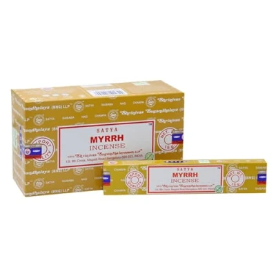 Image of VIE Satya Incense Sticks, 12 Packs x 15g, Myrrh