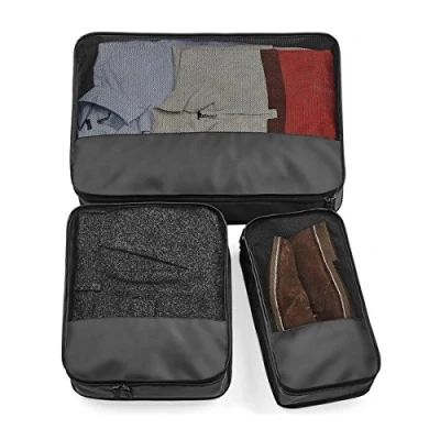 Image of Bagbase Escape Packing Cube Set, Black, O/S. BG459