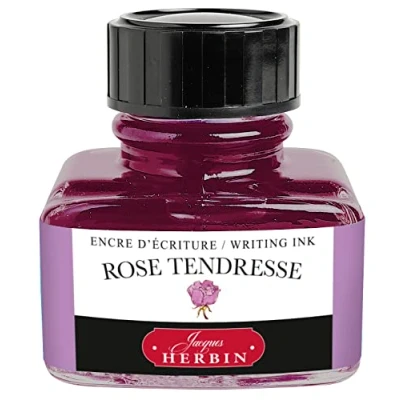 Image of Jacques Herbin 13061T 30ml Bottle of Ink for Fountain Pens and Rollerball Rose Tendresse