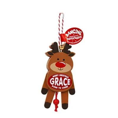 Image of History &amp; Heraldry Personalised Dancing Christmas tree Decorations (Grace)