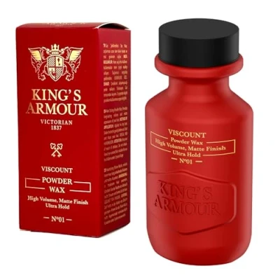 Image of King&#039;s Armour Viscount Powder Wax Hair Styling High Volume, Matte Finish, Ultra Hold, 20 g