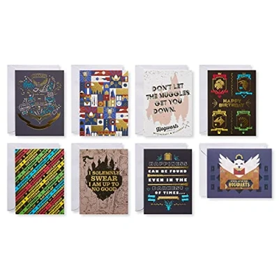 Image of American Greetings Deluxe Harry Potter Card Bundle with Envelopes, Birthday and All Occasion (32 Count)