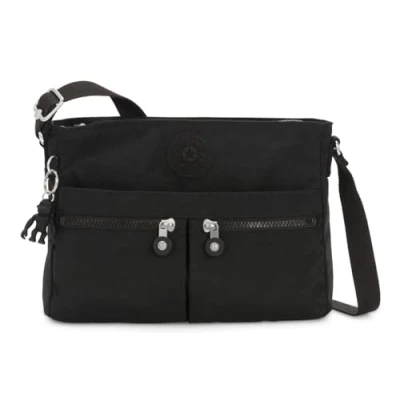 Image of Kipling New Angie Small Crossbody, Black Noir (Black)