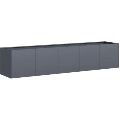 Image of vidaXL Planter Anthracite 200x40x40 cm Cold rolled Steel